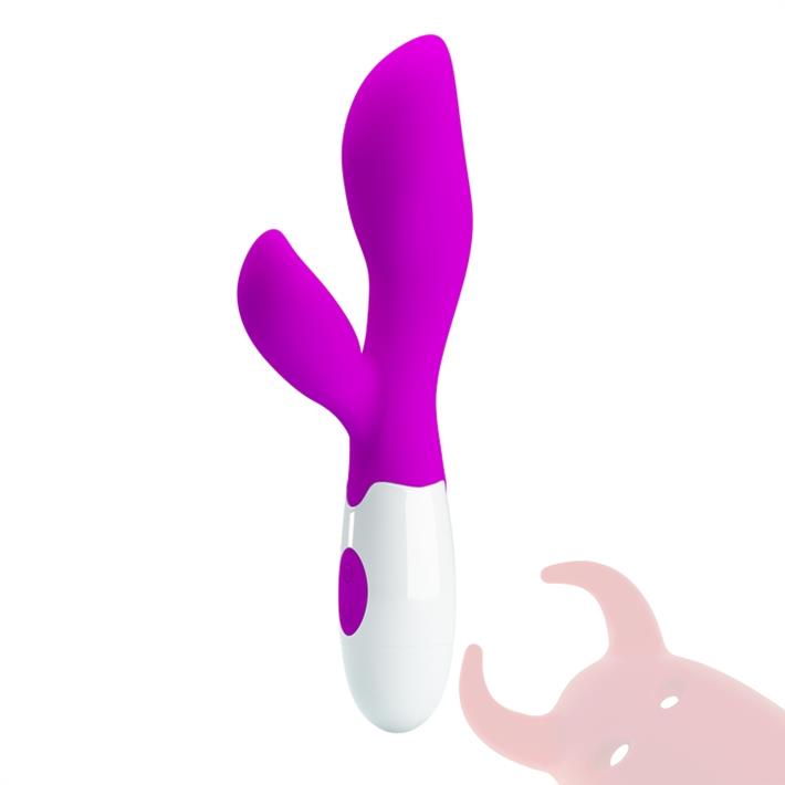 Estimulador vaginal con vibrador de clitoris