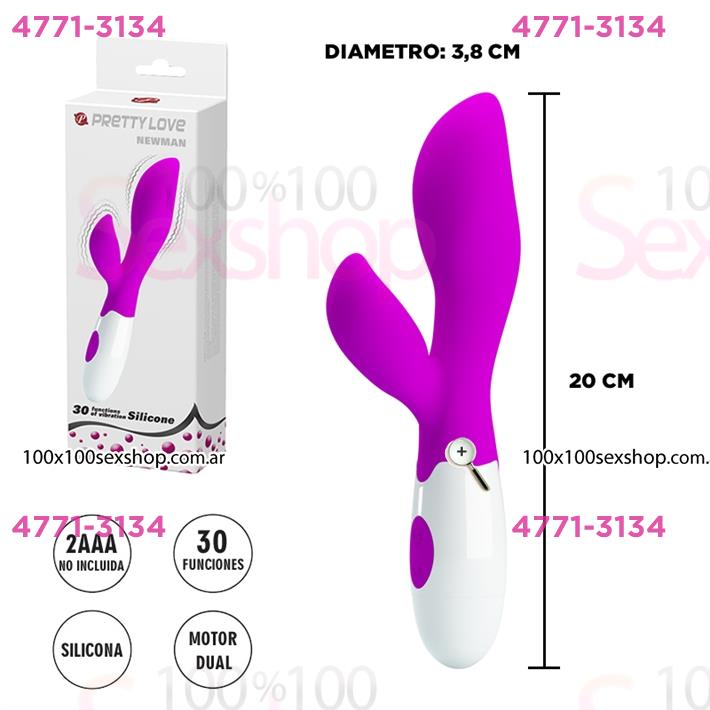 Cód: CA SS-PL-014219 - Estimulador vaginal con vibrador de clitoris - $ 51300