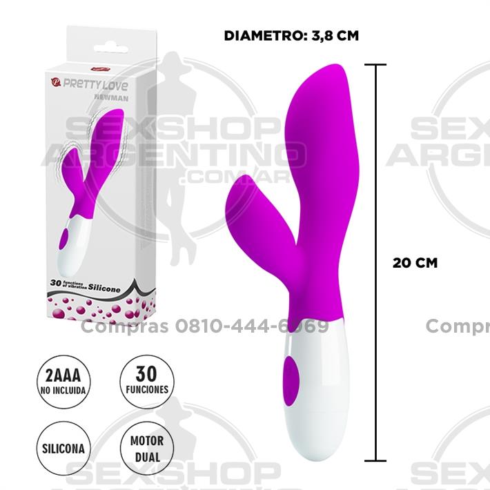  - Estimulador vaginal con vibrador de clitoris