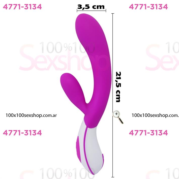 Cód: CA SS-PL-014231-1 - Masajeador con estimulador de clitoris - $ 63100