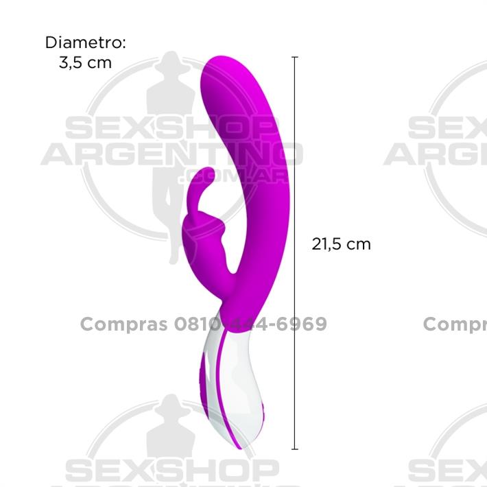  - Estimulador de punto G con masejador de clitoris y carga USB
