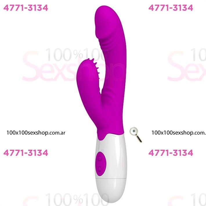 Cód: CA SS-PL-014264 - Estimulador de punto G con vibrador especial para clitoris - $ 58000