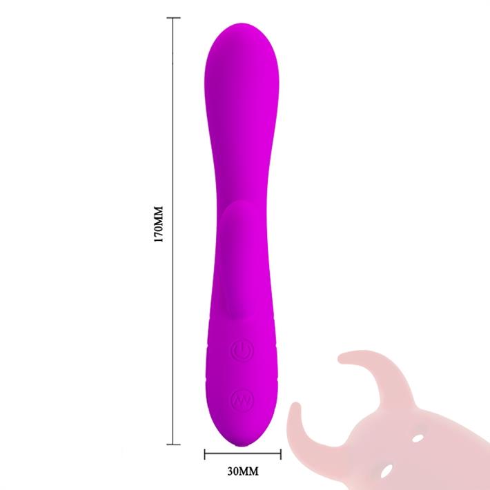 Masajeador de punto G y clitoris con carga USB