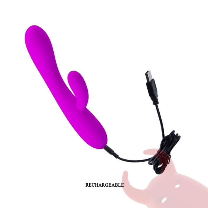 Masajeador de punto G y clitoris con carga USB