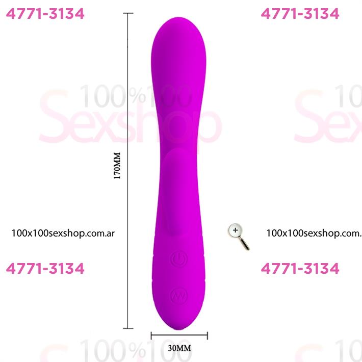 Masajeador de punto G y clitoris con carga USB