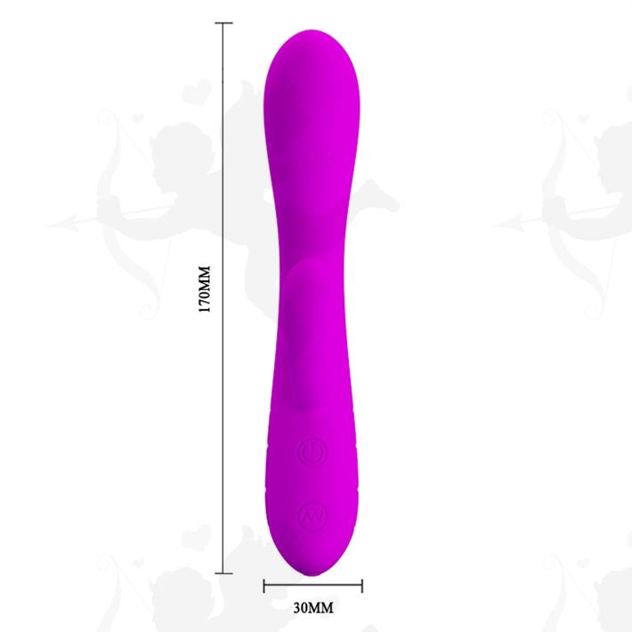 Masajeador de punto G y clitoris con carga USB