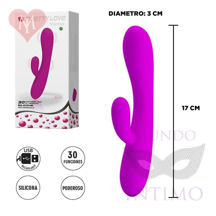  Masajeador de punto G y clitoris con carga USB 