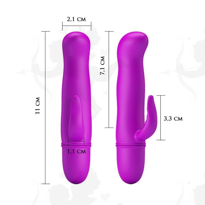 Cód: SS-PL-014291 - Vibrador estimulador con masajeador de clitoris - $ 6600