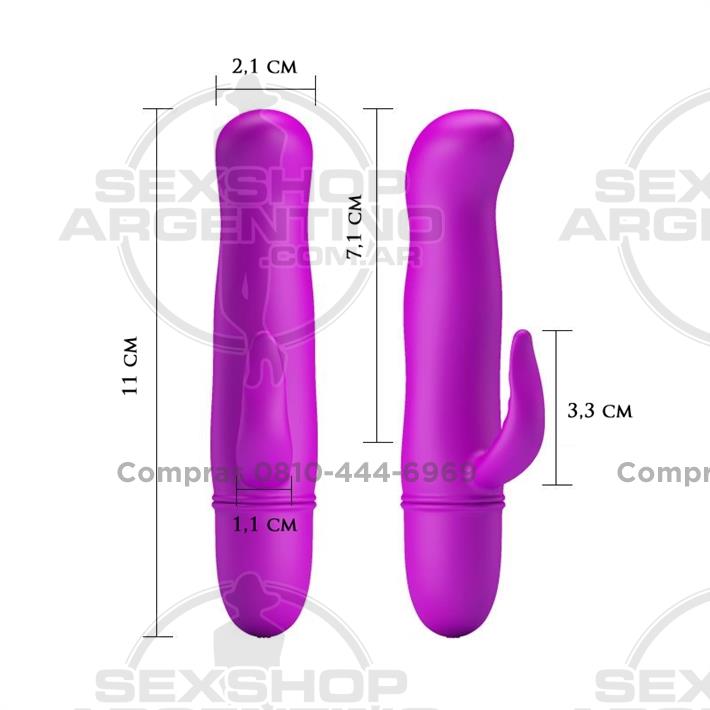  - Vibrador estimulador con masajeador de clitoris