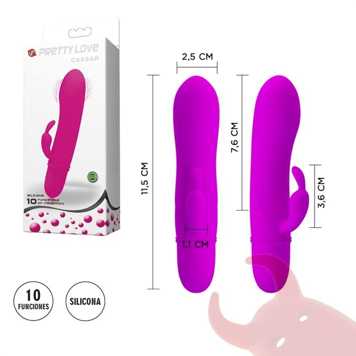  Estimulador femenino con vibrador de clitoris y 12 funciones de vibracion 