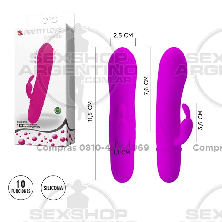  - Estimulador femenino con vibrador de clitoris y 12 funciones de vibracion