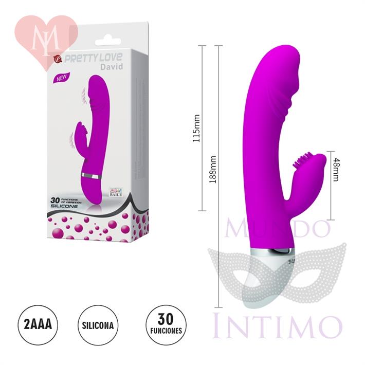  Estimulador de punto G con masajeador de clitoris 