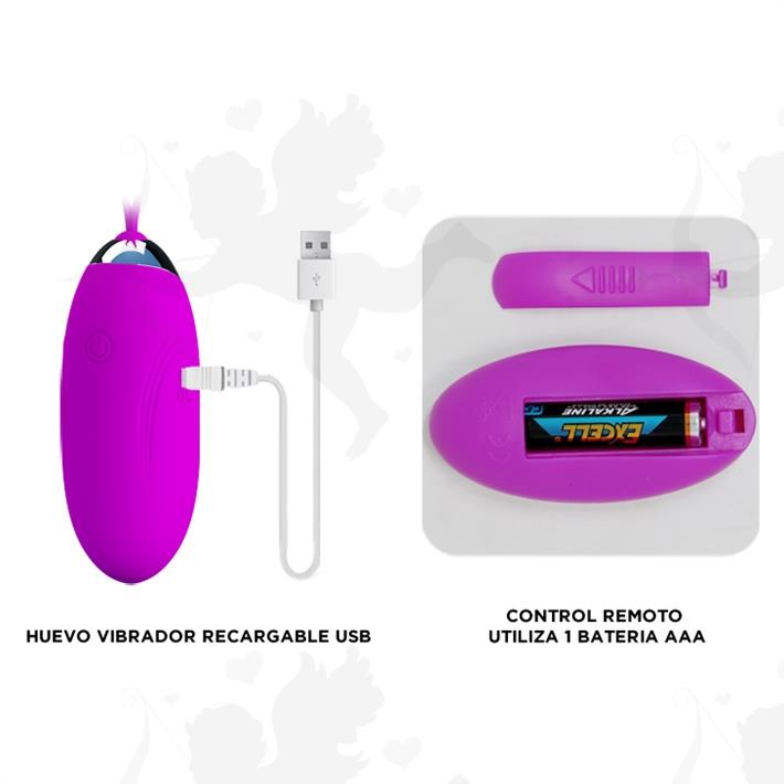 Bala vibradora Jenny con 12 modos de vibracion y carga USB Jenny