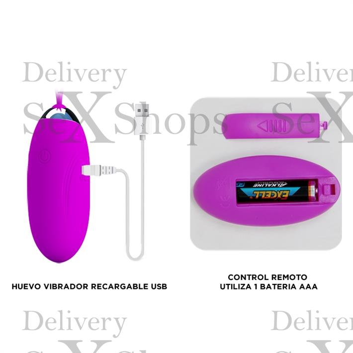 Bala vibradora Jenny con 12 modos de vibracion y carga USB Jenny