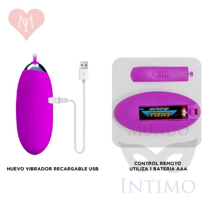 Bala vibradora Jenny con 12 modos de vibracion y carga USB Jenny