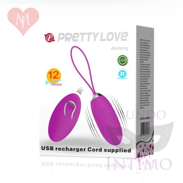 Bala vibradora Jenny con 12 modos de vibracion y carga USB Jenny
