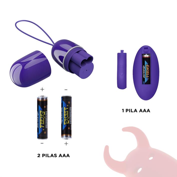 Bala vibradora con control remoto y 30 funciones de vibracion