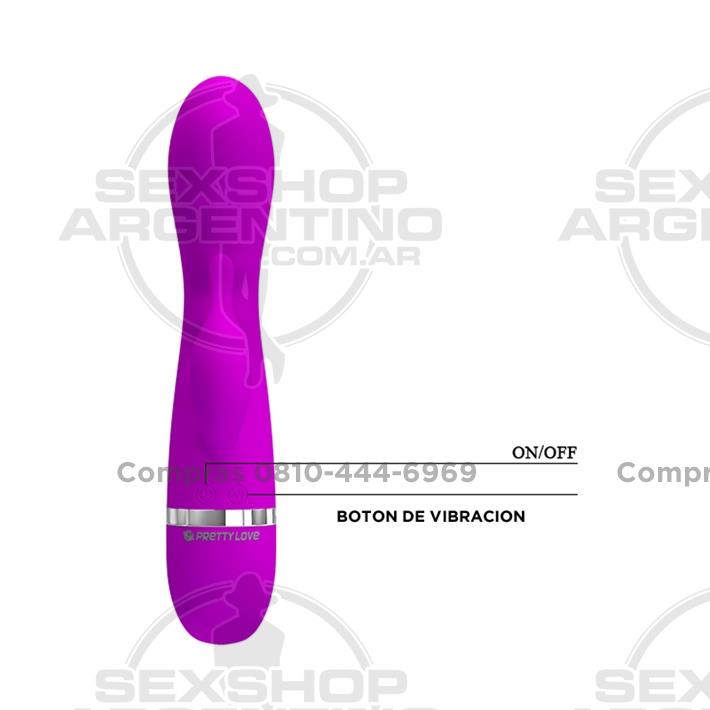 Masajeador de punto G con vibrador de clitoris y 30 funciones