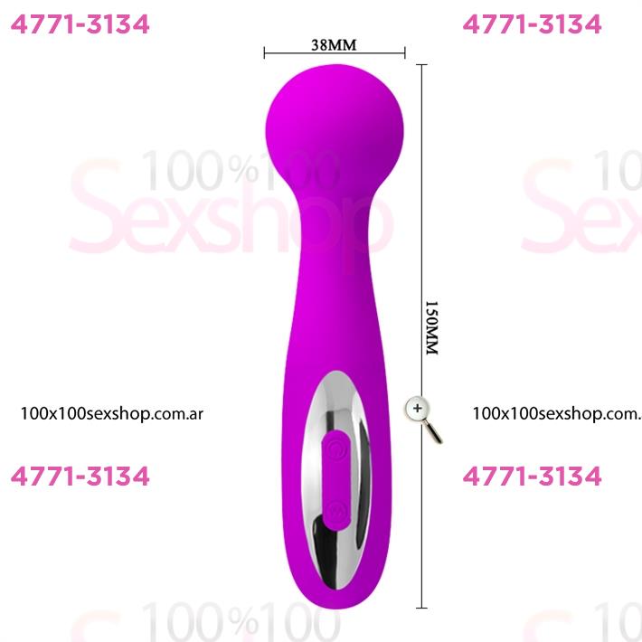 Estimulador vaginal con carga USB y 12 funciones de vibracion