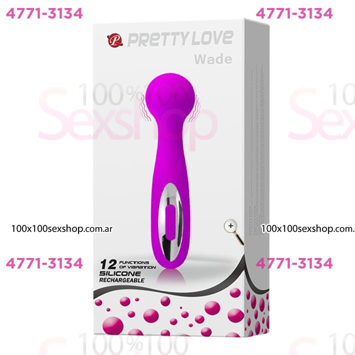 Estimulador vaginal con carga USB y 12 funciones de vibracion