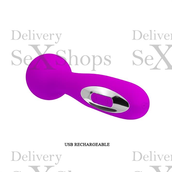 Estimulador vaginal con carga USB y 12 funciones de vibracion