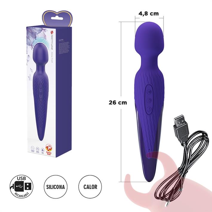 Microfono vibrador con efecto calor y carga USB