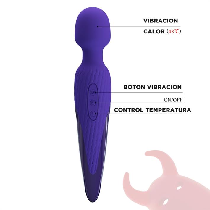 Microfono vibrador con efecto calor y carga USB