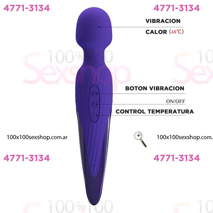 Microfono vibrador con efecto calor y carga USB