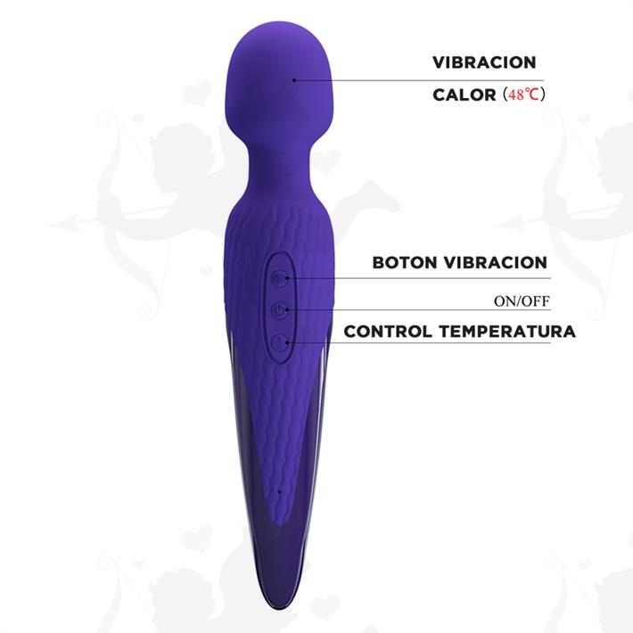 Microfono vibrador con efecto calor y carga USB