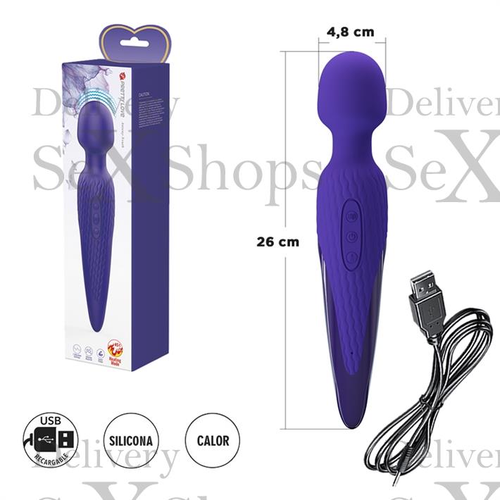 Microfono vibrador con efecto calor y carga USB