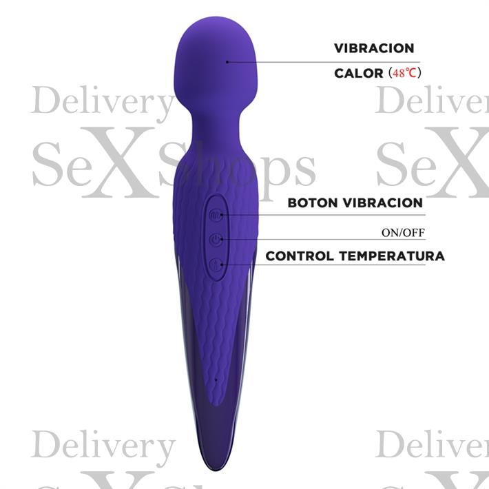 Microfono vibrador con efecto calor y carga USB