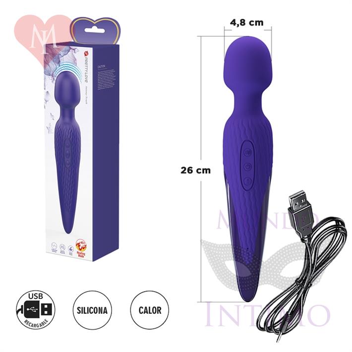  Microfono vibrador con efecto calor y carga USB 