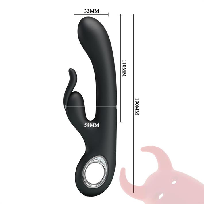 Vibrador para estimulacion de punto G y clitoris con carga USB y funcion de memoria