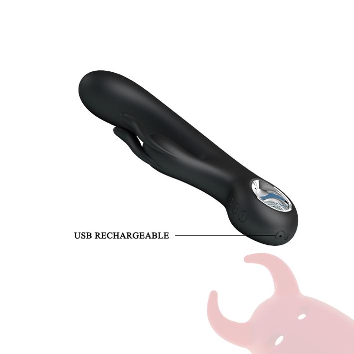 Vibrador para estimulacion de punto G y clitoris con carga USB y funcion de memoria