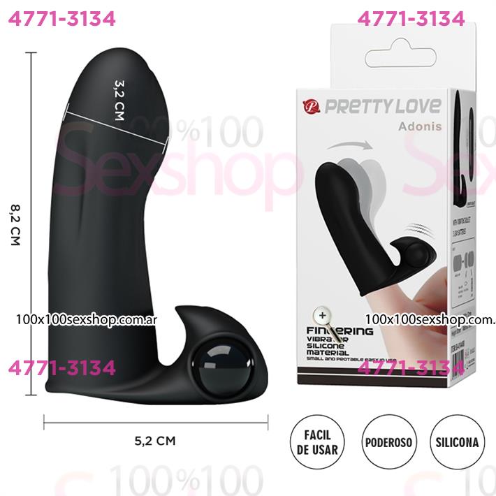 Cód: CA SS-PL-014488 - Vibrador para dedo con estimulador de clitoris - $ 28800