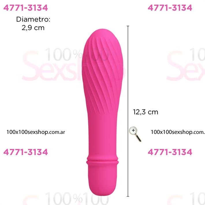 Cód: CA SS-PL-014503-2 - Masajeador rosa texturado con 10 velocidades - $ 28100