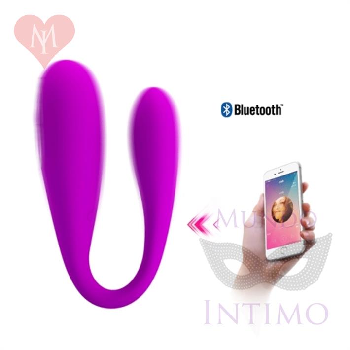Vibrador estimulador de clitoris con control bluetoth y carga USB