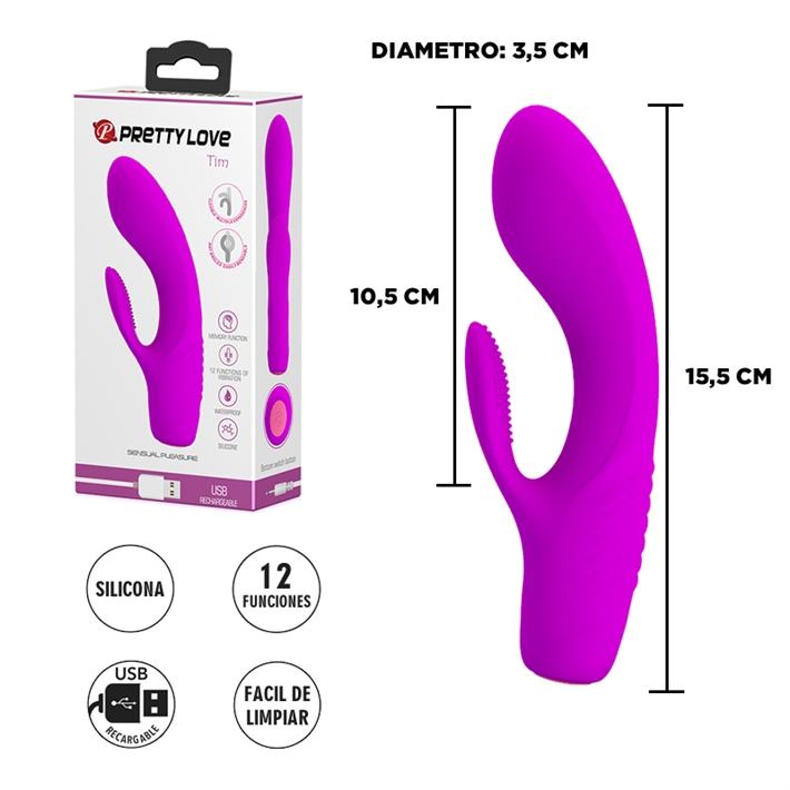 Estimulador de punto G y clitoris con carga USBEAN: 6959532322606