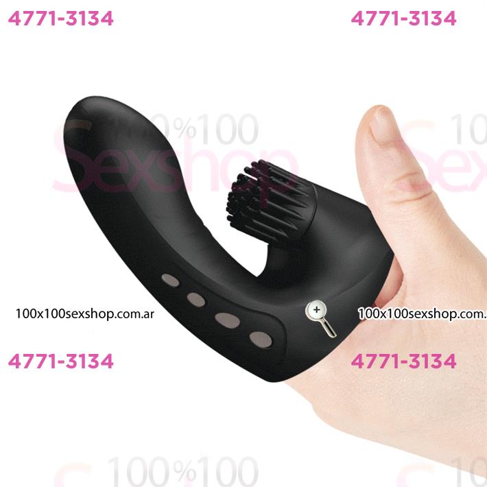 Funda de dedo con vibracion, rotacion y carga USB