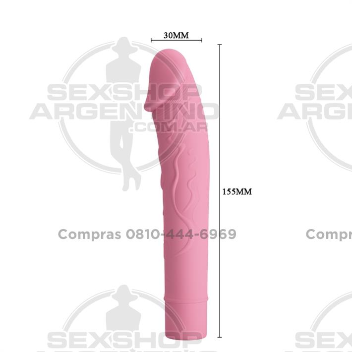 Estimulador con forma de pene y 10 velocidades de vibracion