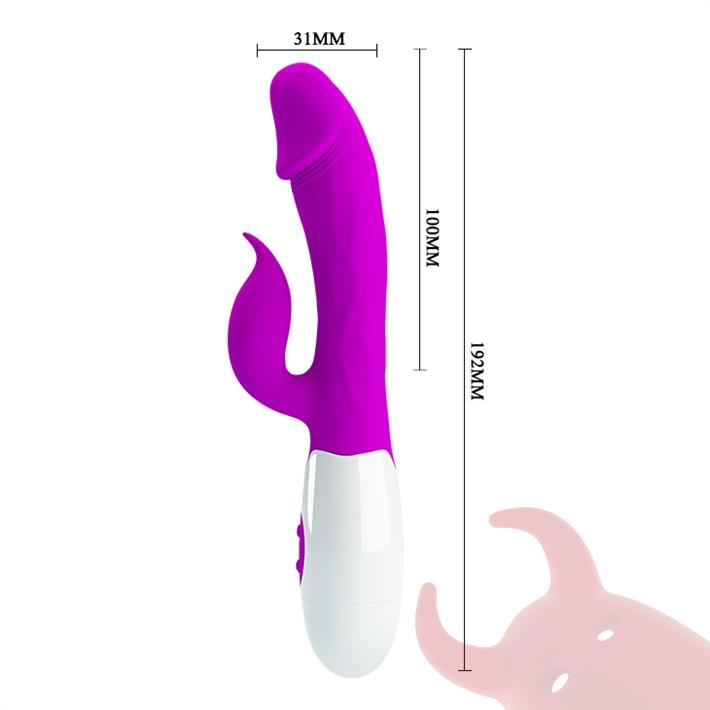 Estimulador vaginal con vibrador de clitoris y 30 funciones de vibracion