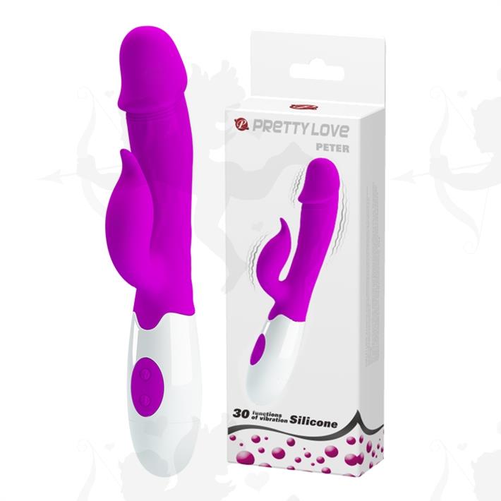 Estimulador vaginal con vibrador de clitoris y 30 funciones de vibracion
