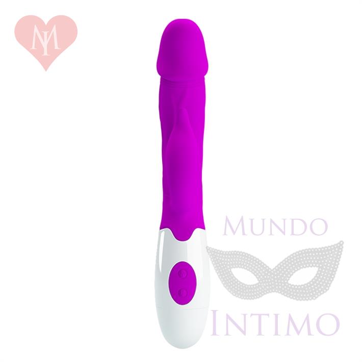 Estimulador vaginal con vibrador de clitoris y 30 funciones de vibracion