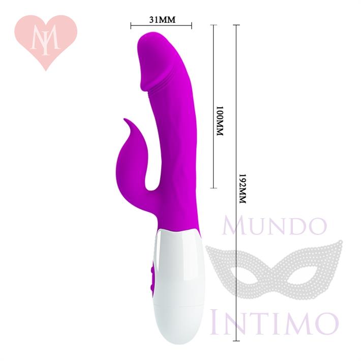 Estimulador vaginal con vibrador de clitoris y 30 funciones de vibracion