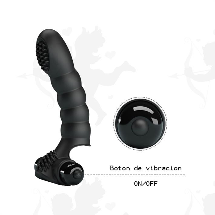 Guante para mano con vibracion para estimulacion vaginal.