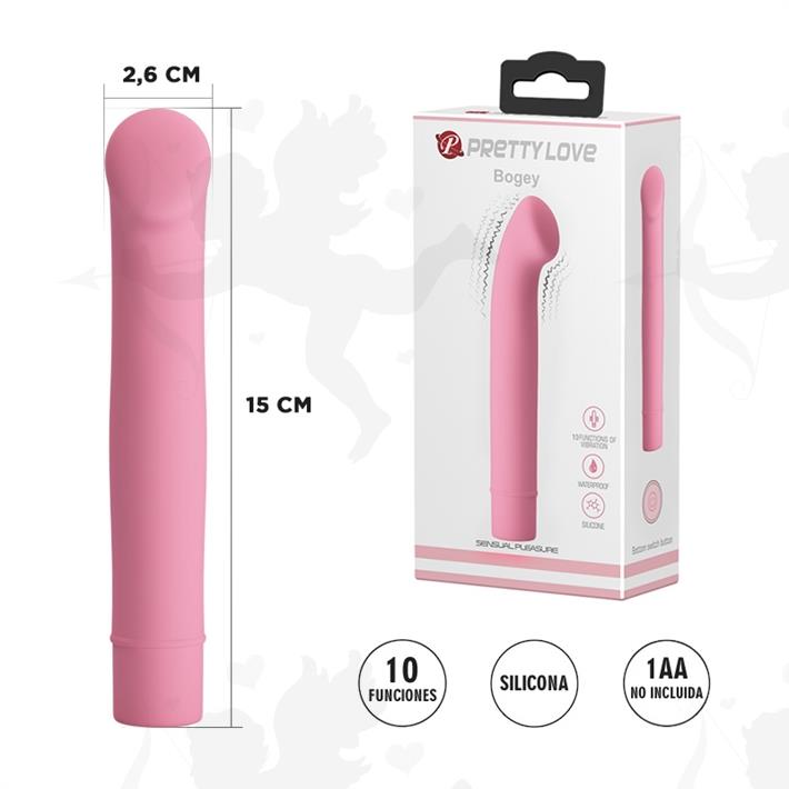  Vibrador estimulador de punto G con 10 velocidades diferentes 