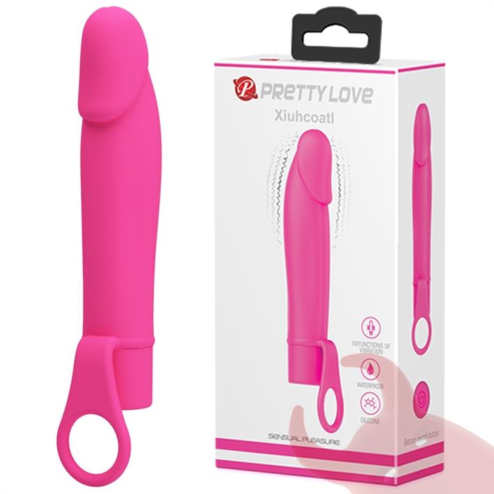 Vibrador con 10 velocidades y anillo para sujetar