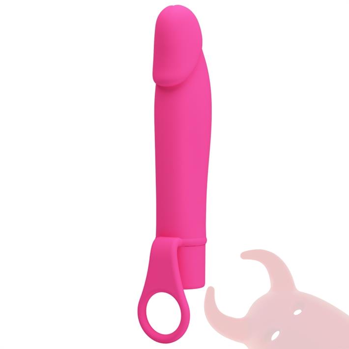 Vibrador con 10 velocidades y anillo para sujetar