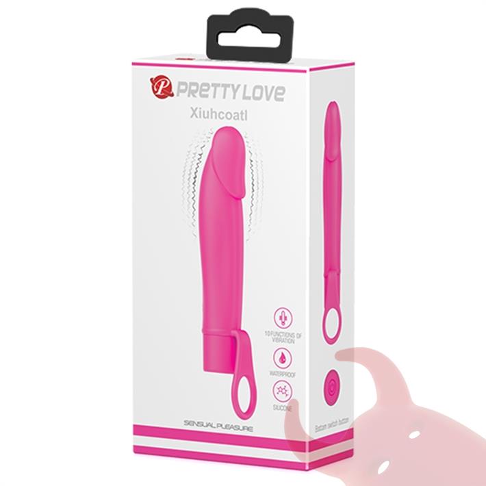 Vibrador con 10 velocidades y anillo para sujetar