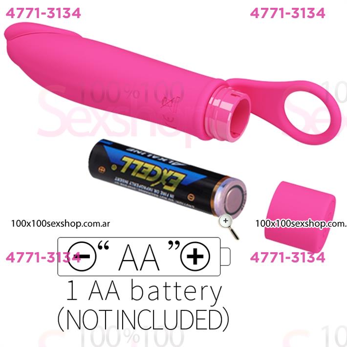 Vibrador con 10 velocidades y anillo para sujetar